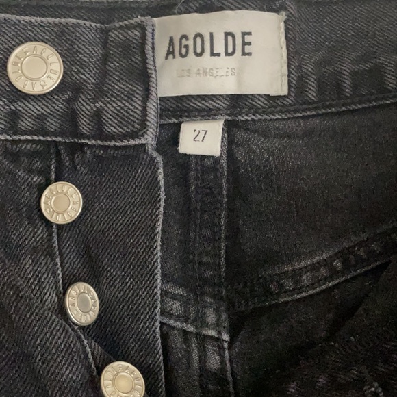 Agolde black denim shorts - Picture 6 of 8